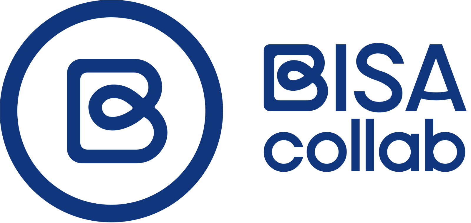 bisacollab logo dark blue